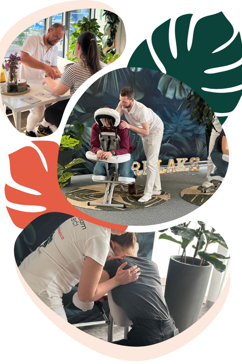 Masaż biurowy | strefa relaksu | For Good Health